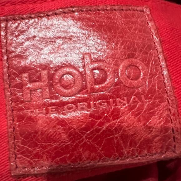 Hobo The Original Tote Bag Shoulder Purse Tan Camel Leather Pockets Double - Picture 13 of 16